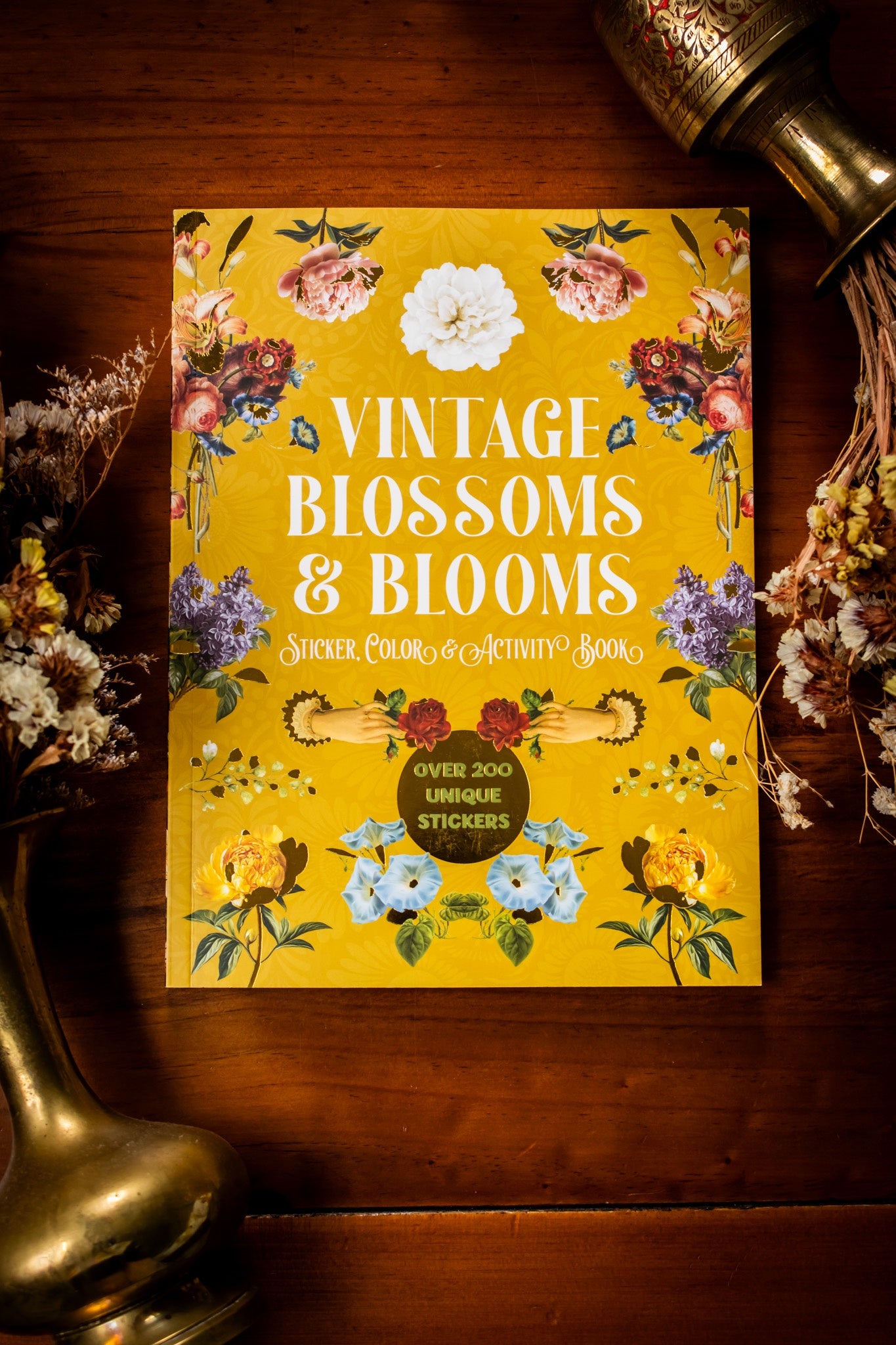 Vintage Blossoms and Blooms Sticker, Colour & Activity Book