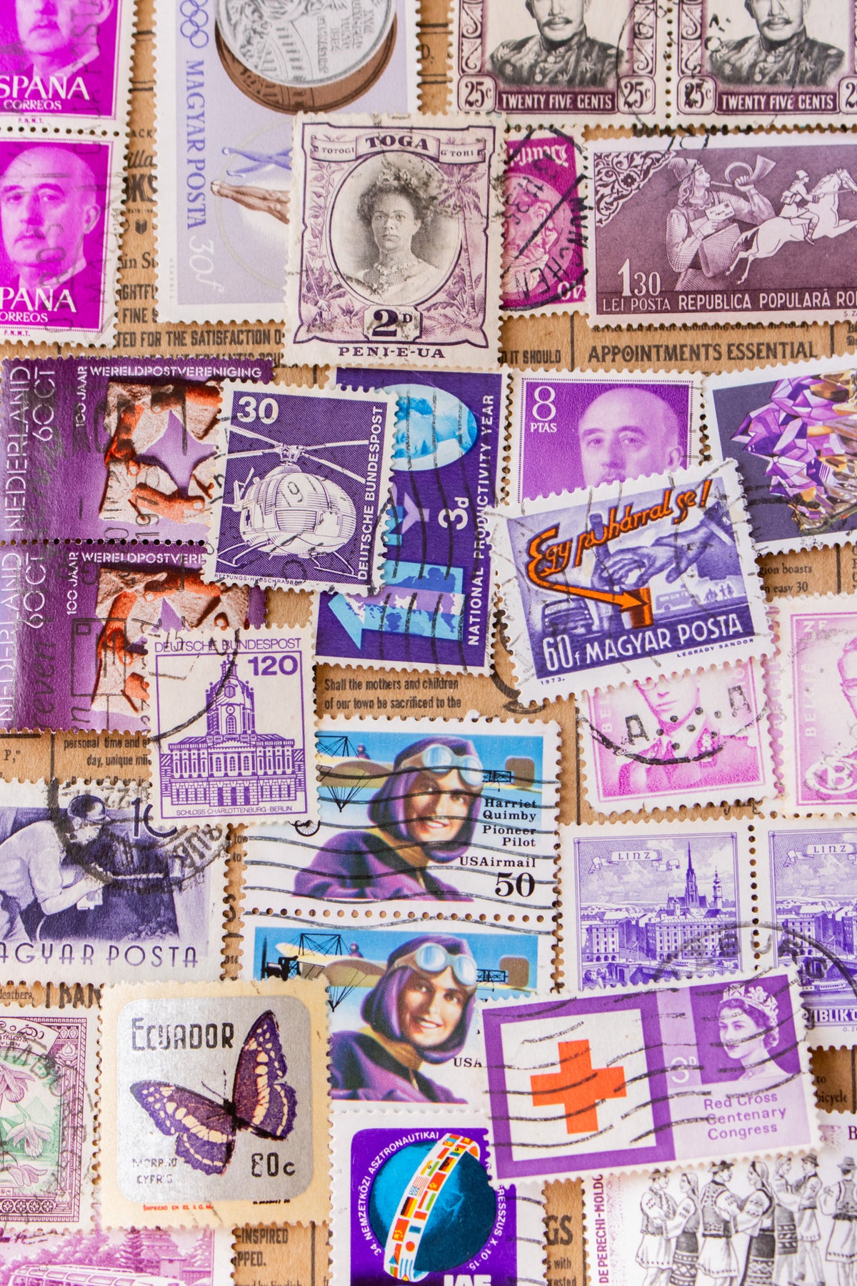 Used Vintage Postage (20 Stamps)