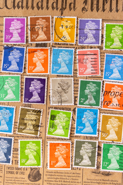 Used Vintage Postage (20 Stamps)
