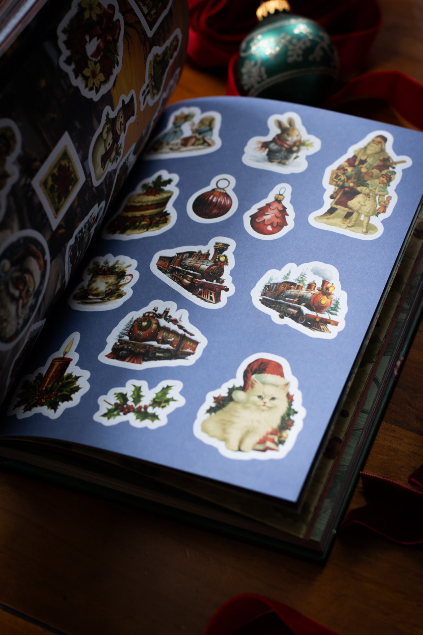 Vintage Victorian Christmas Sticker