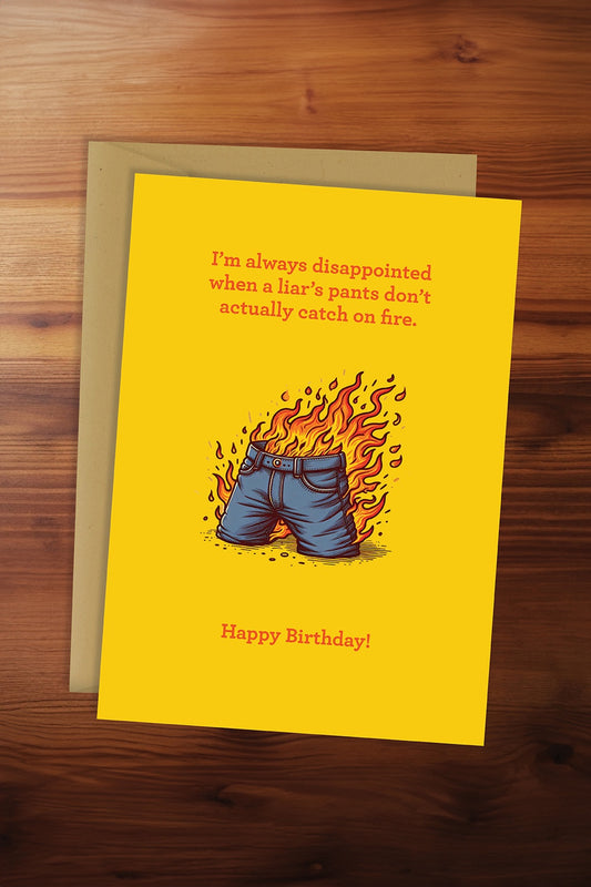 Pants On Fire Card