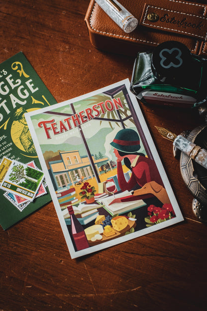 Featherston Afternoon Reader Postcard