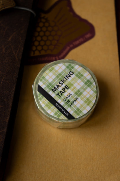 Washi Tape - Green Check