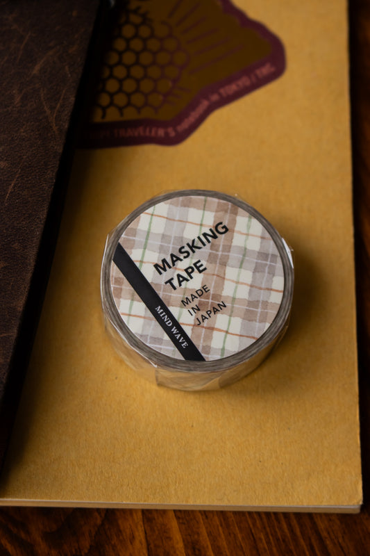 Washi Tape - Beige Check