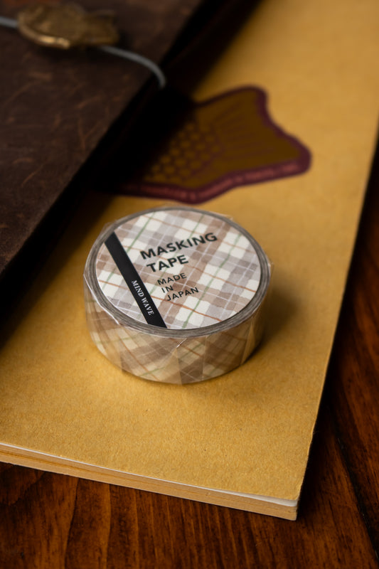 Washi Tape - Beige Check