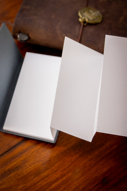 Accordion Memo Book - Blank Ash