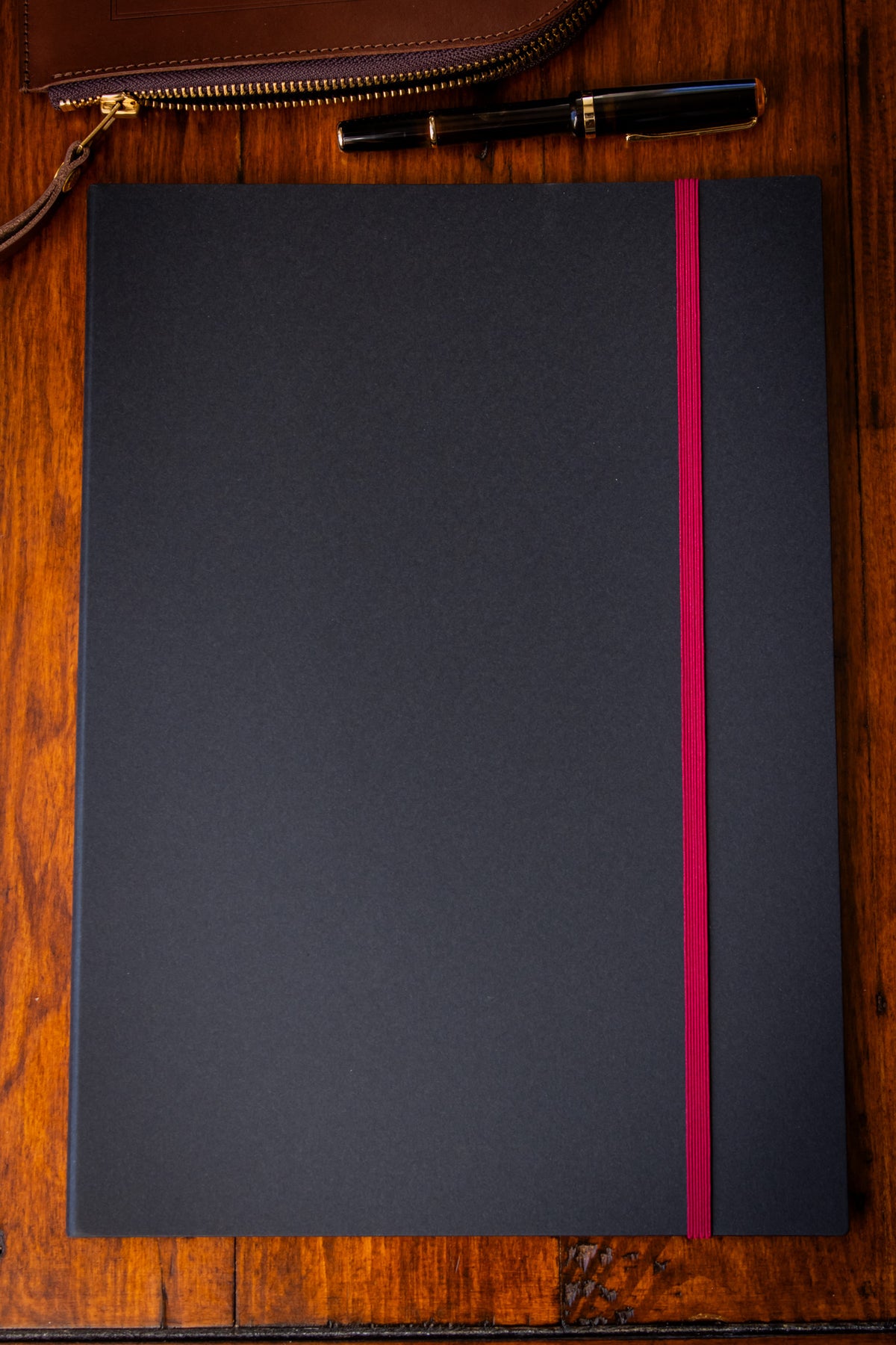 Accordion Notebook - A4 Grid Black