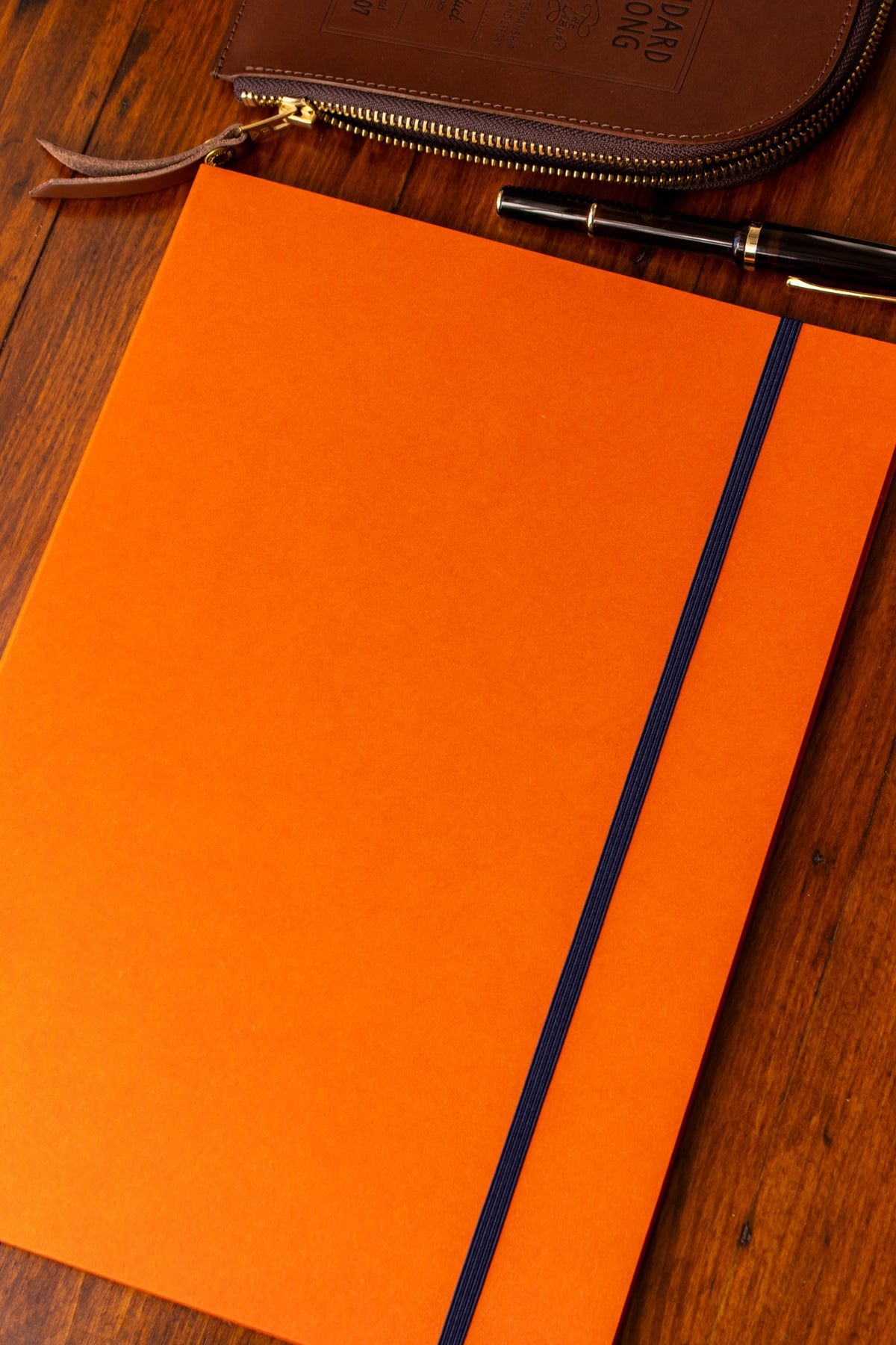 Accordion Notebook - A4 Grid Vermillion