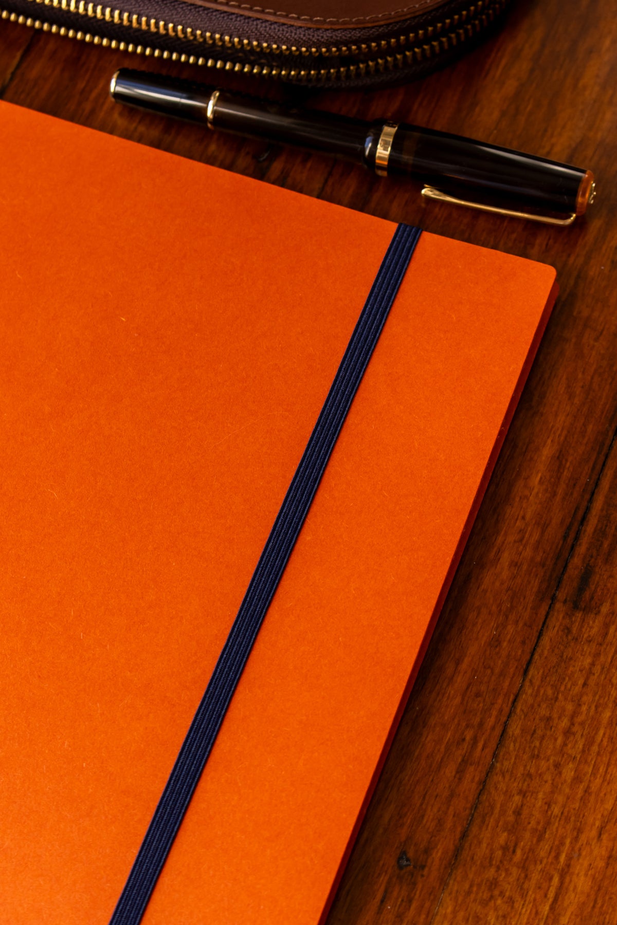 Accordion Notebook - A4 Grid Vermillion