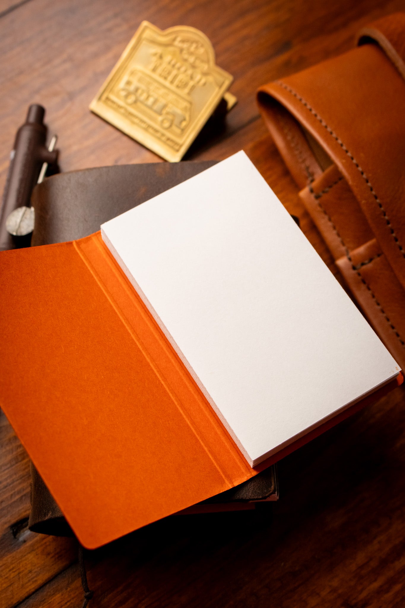 Accordion Memo Book - Blank Vermillion