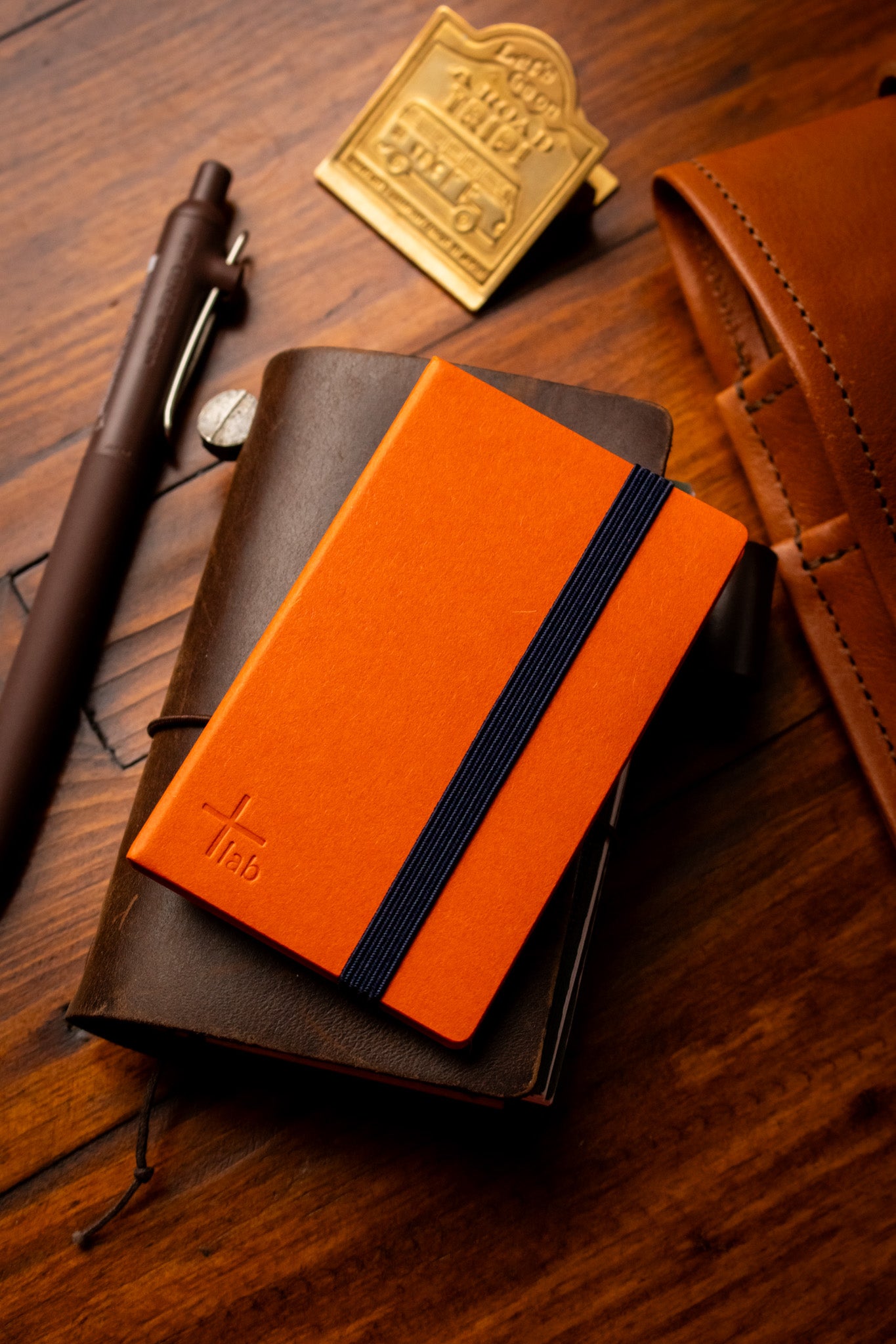 Accordion Memo Book - Blank Vermillion