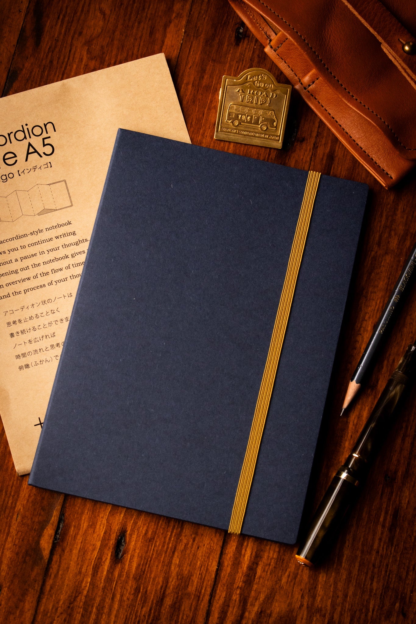Accordion Notebook - A5 Indigo