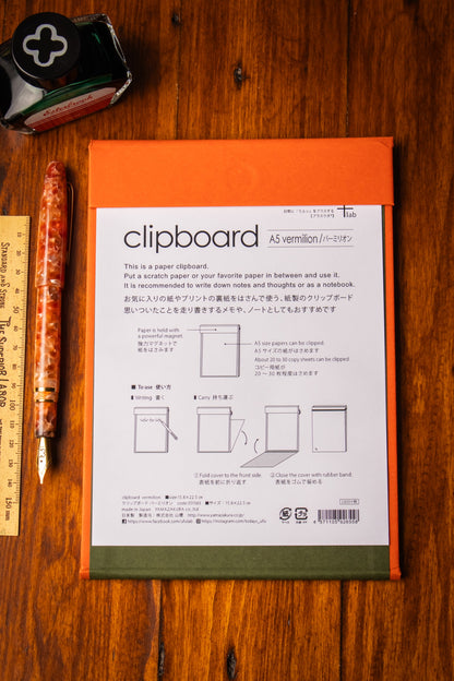 A5 Clipboard - Vermillion