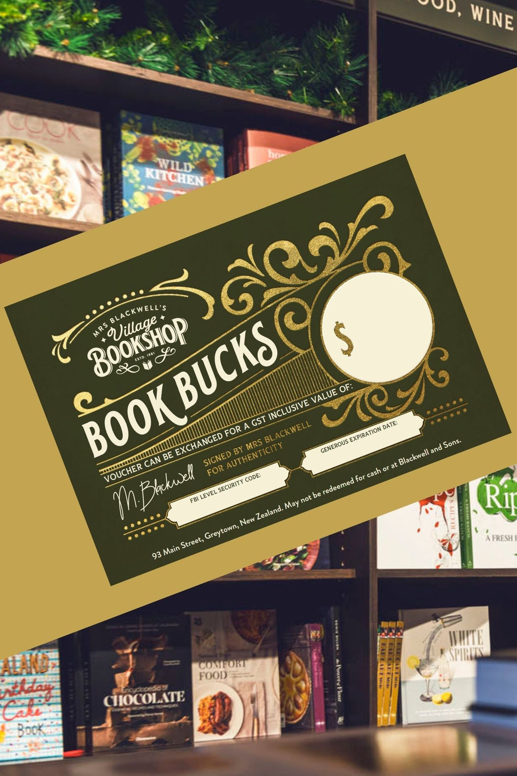 Book Bucks - Physical Gift Card (In-store Only)