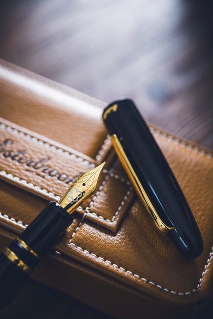 Estie Ebony - Gold Trim