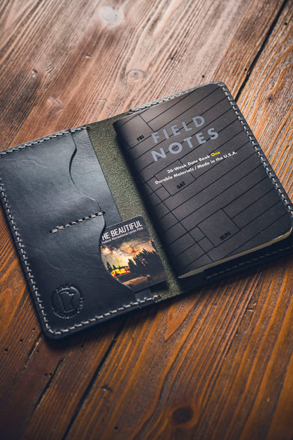 Black Leather Field Notes Cover
