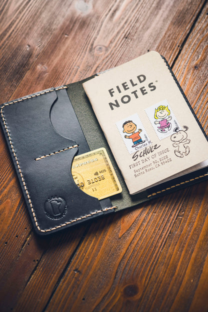 Black Leather Field Notes Cover