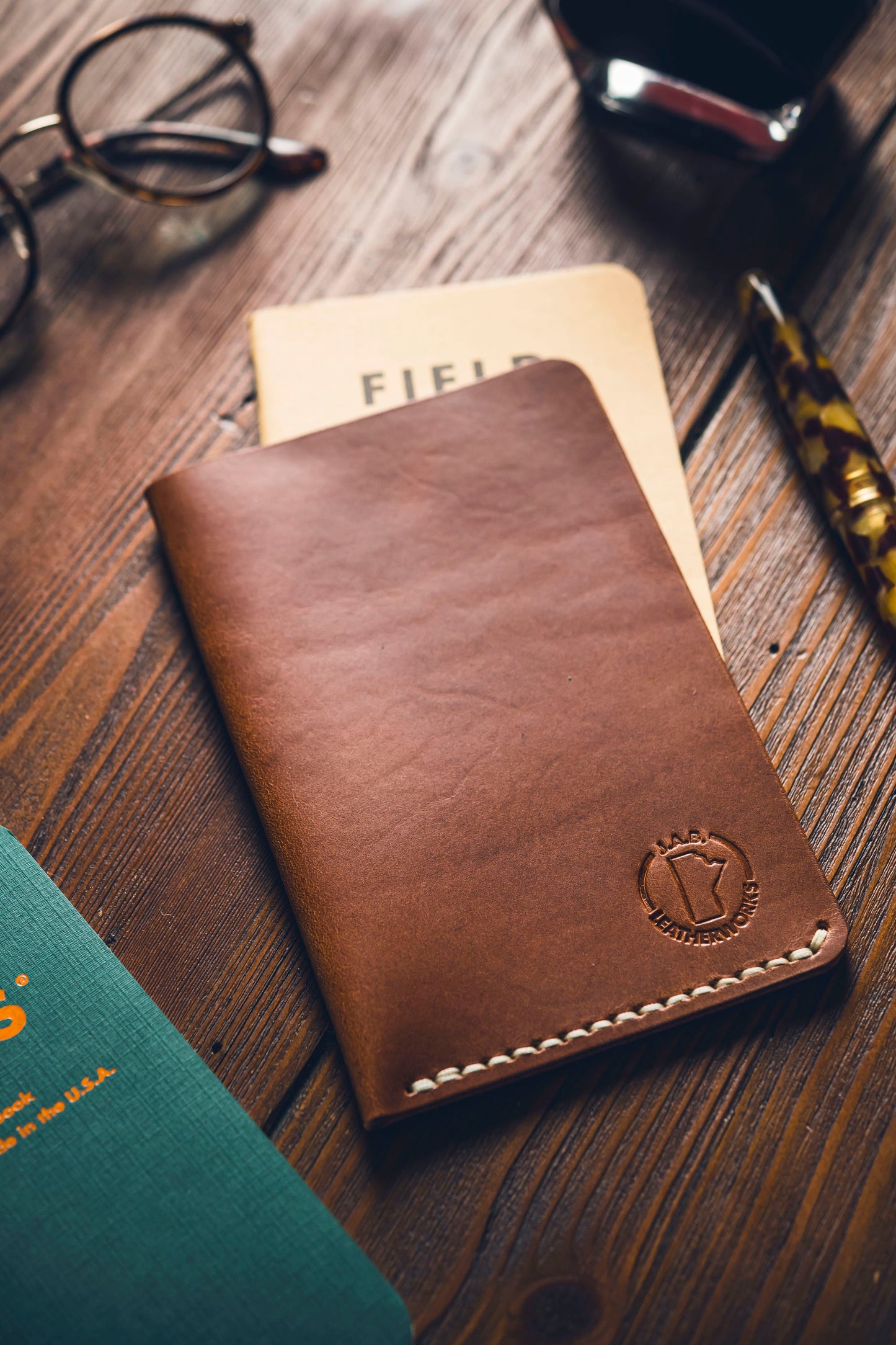 Brown Field Notes Sheath