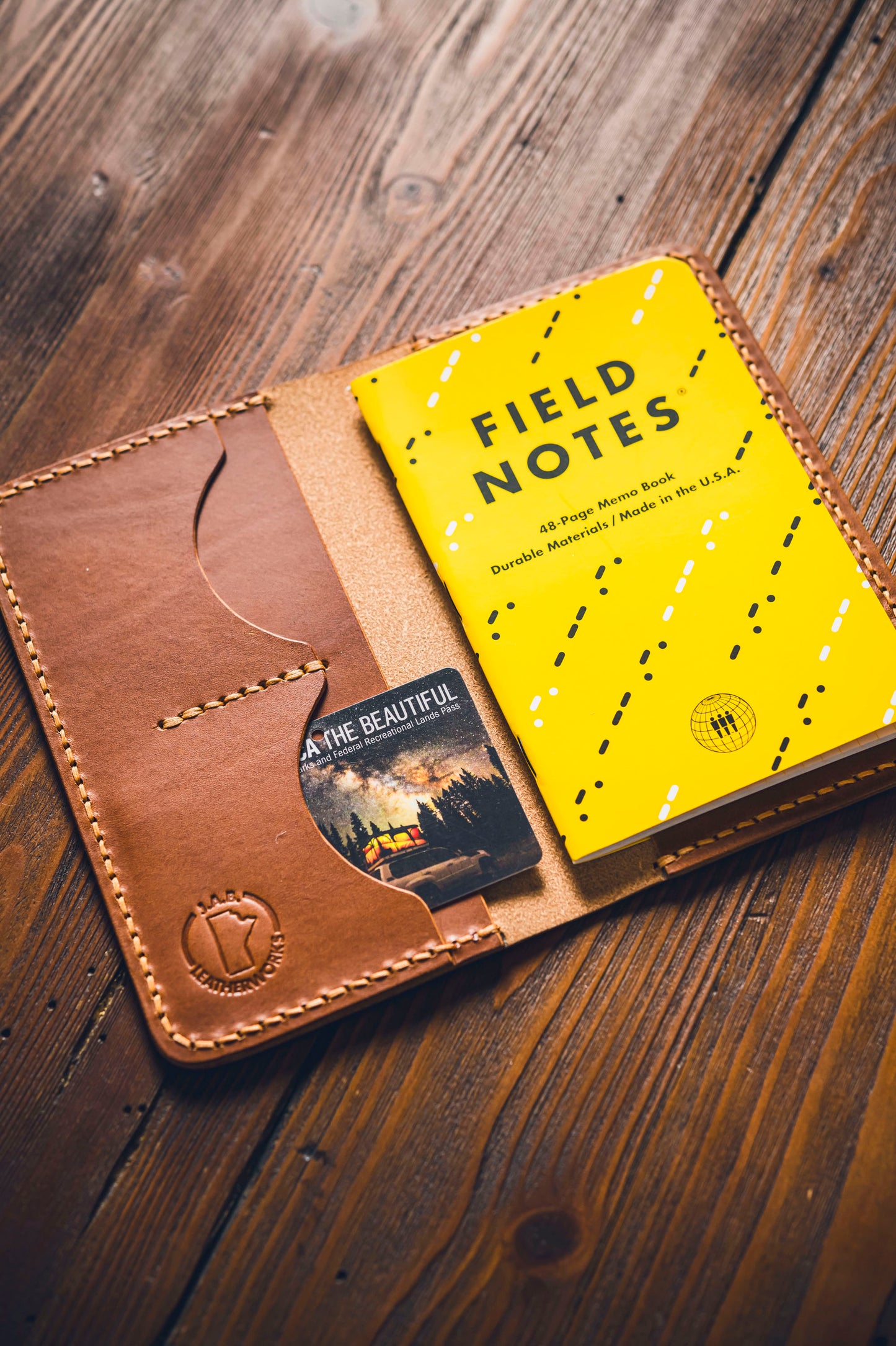 Brown Leather Field Notes Cover