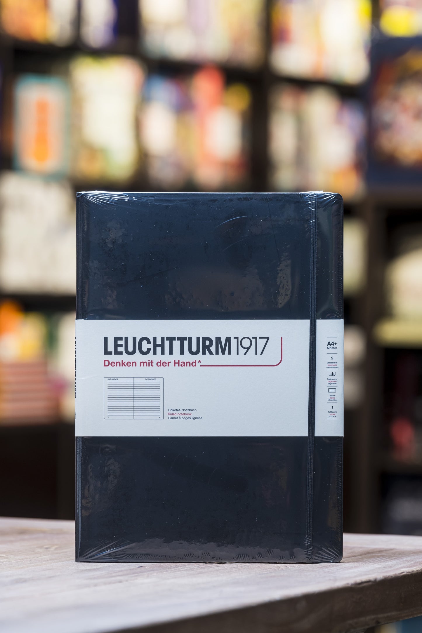 A4 Slim - Black Ruled