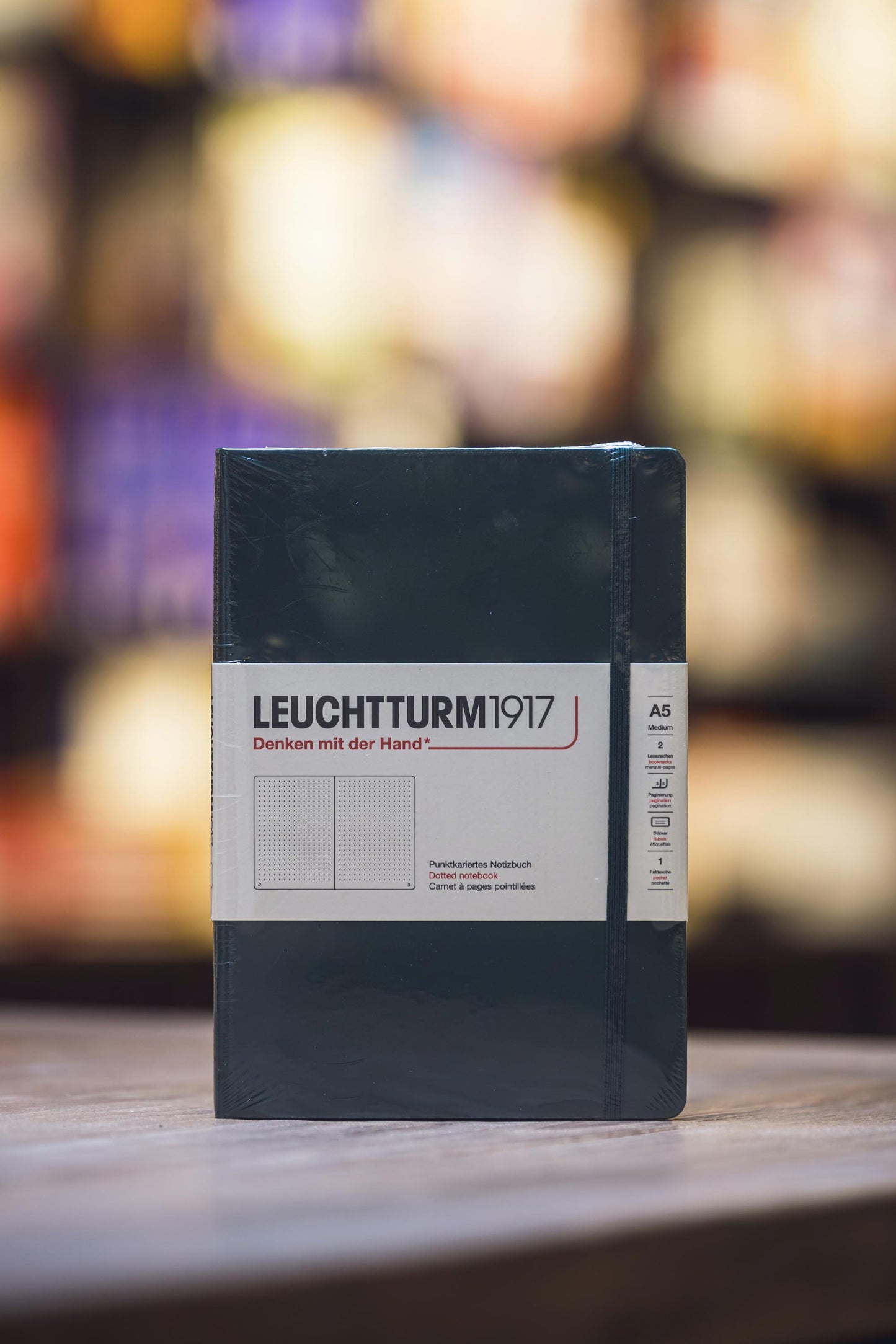 A5 Hard - Forest Green Dotted