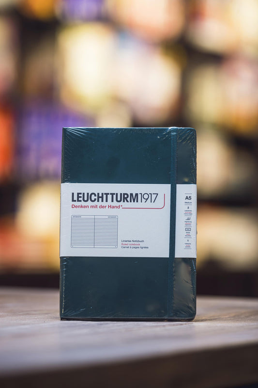 A5 Hard - Forest Green Ruled