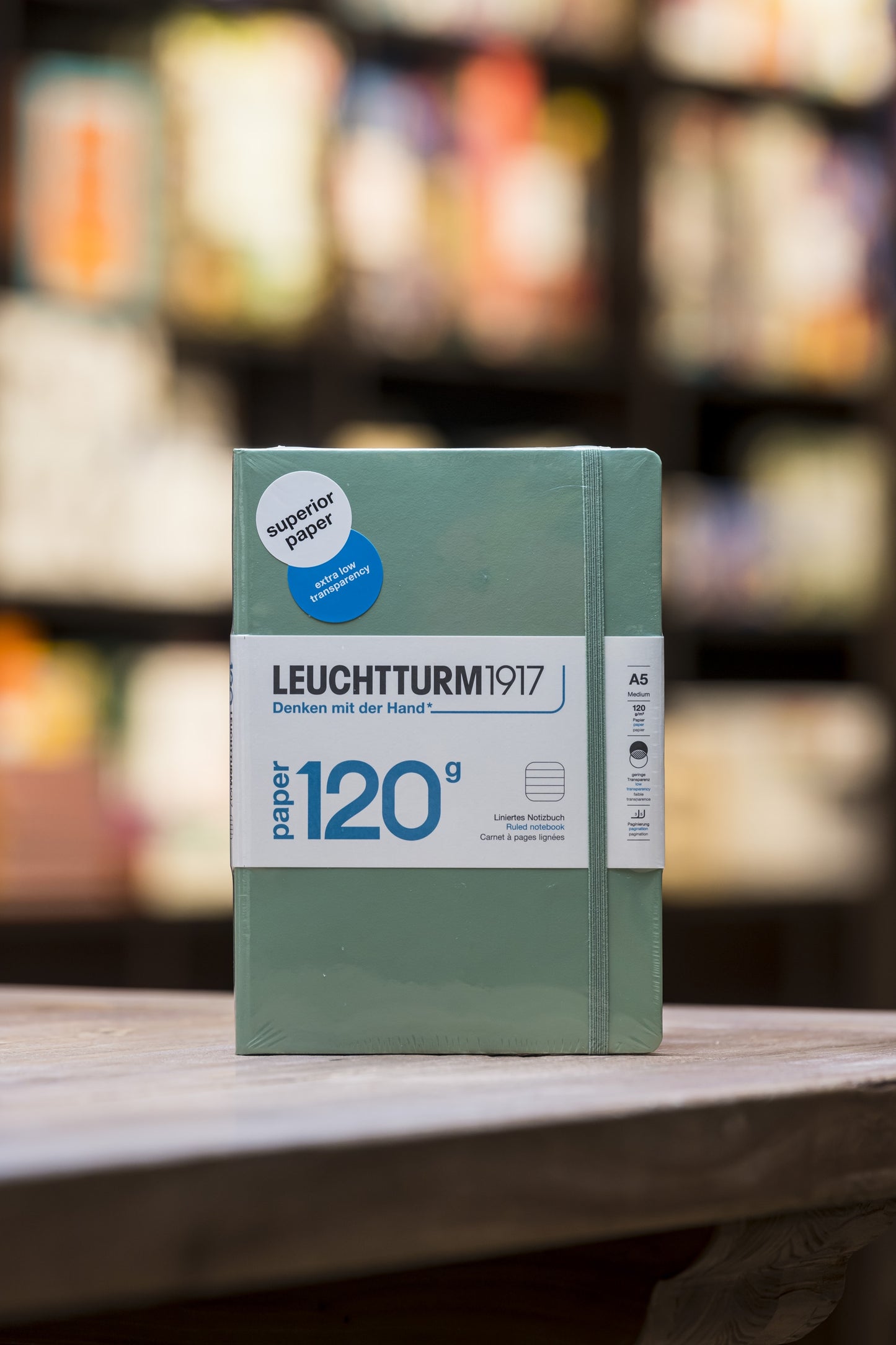 A5 120GSM - Sage Ruled