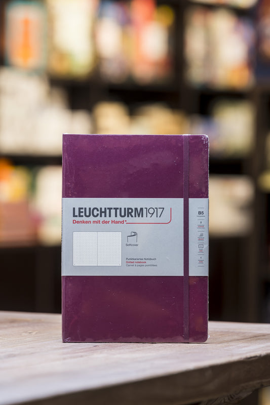 B5 Softcover - Port Red Dotted