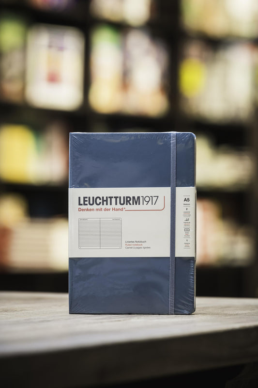 A5 Hard - Stone Blue Ruled