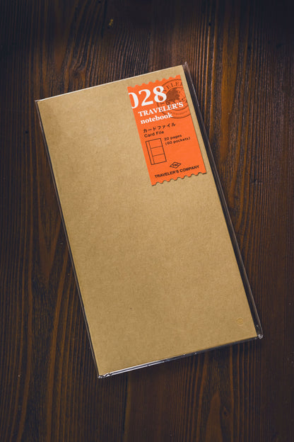 028 TRAVELER'S Card File Holder