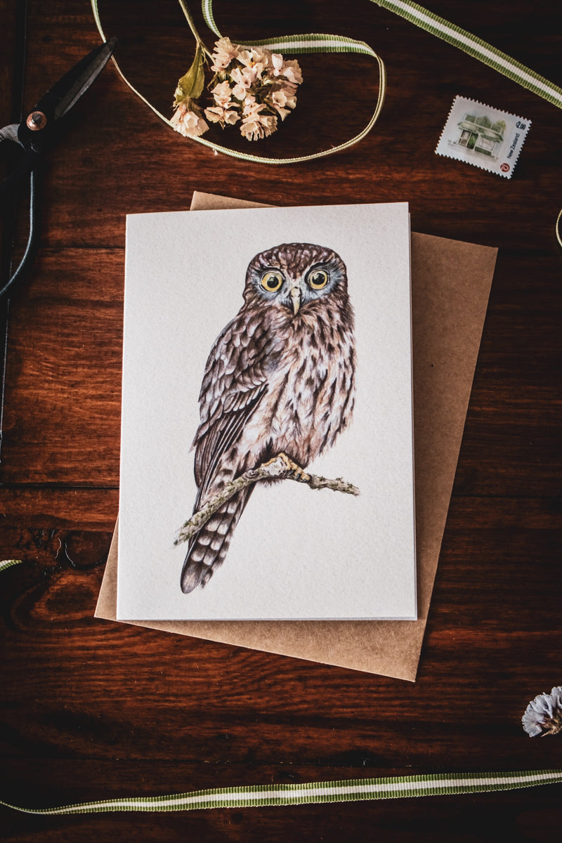 Morepork Greeting Card