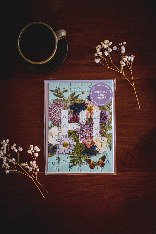 Puzzle Greeting Card: HI