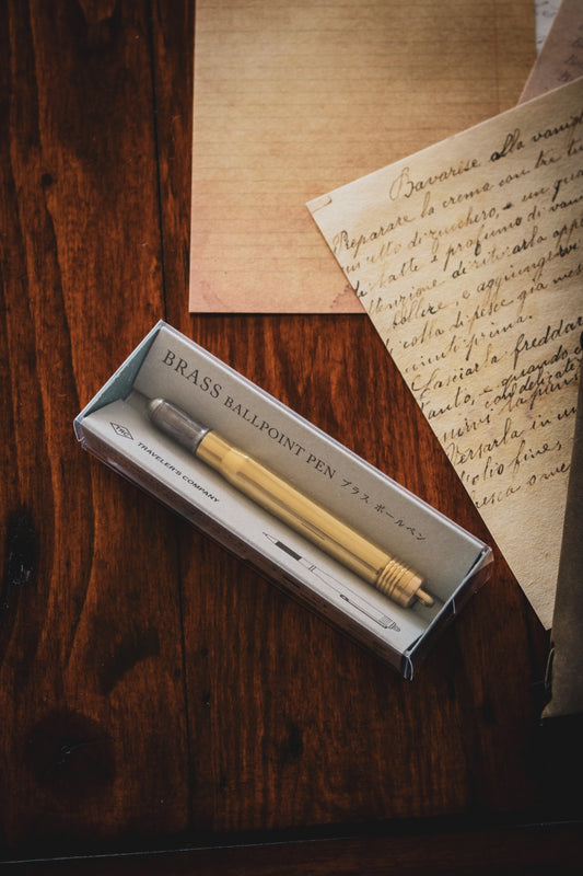 TRAVELER'S Brass Ballpoint Pen