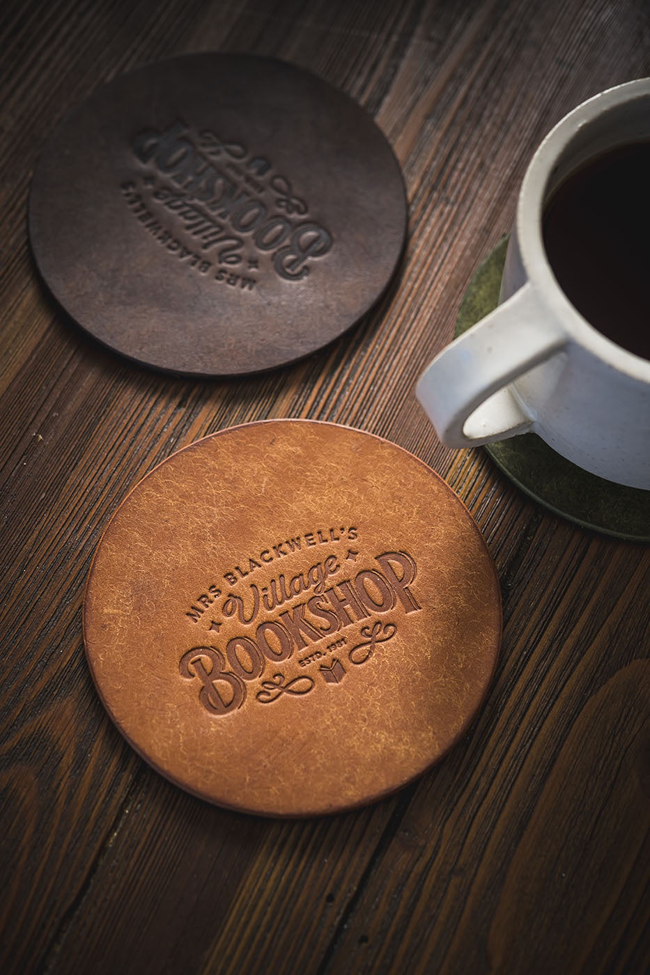 Leather Coaster - Classic Tan