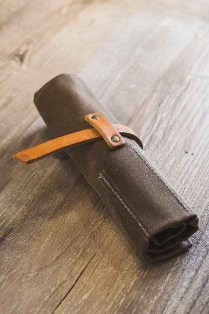Waxed Canvas Tool Roll