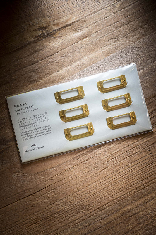TRAVELER'S Brass Label Plate (6)