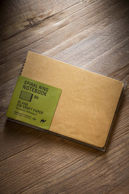 TRAVELER'S Spiral Ring Notebook - B6 Kraft