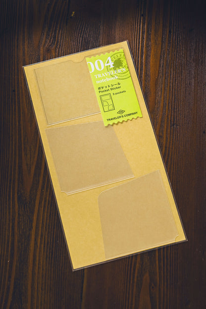 004 TRAVELER'S Refill Pocket Sticker