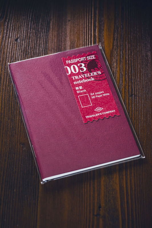 003 TRAVELER'S Refill Blank (Passport)