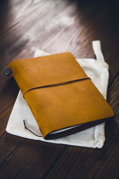 TRAVELER'S  Leather Cover - Camel (Passport)