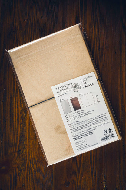 TRAVELER'S Notebook Leather Cover - Black