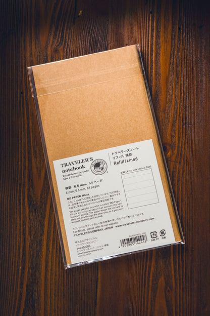 001 TRAVELER'S Lined Refill