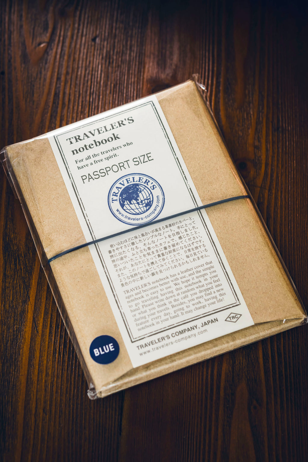 TRAVELER'S  Leather Cover - Blue (Passport)